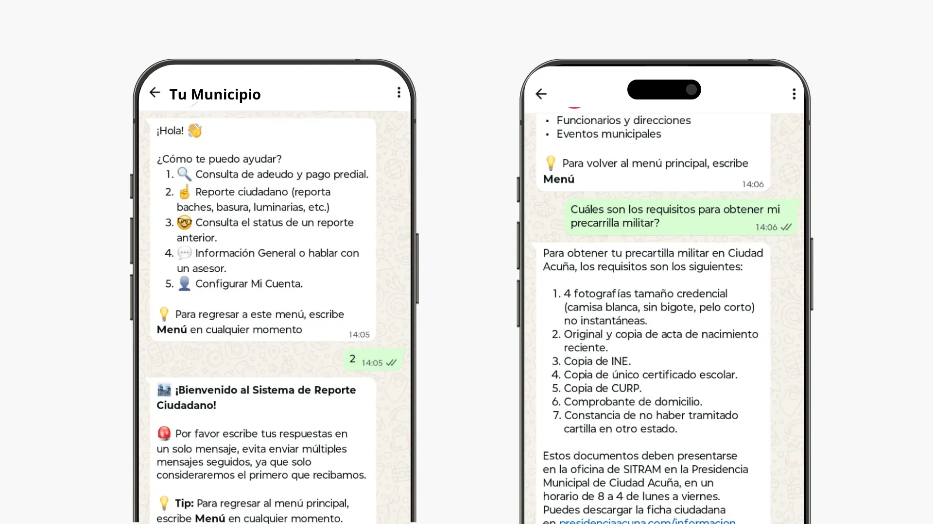 Chatbot de WhatsApp para ciudadanos